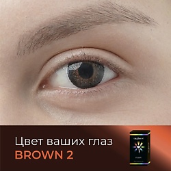 Цветные контактные линзы Fusion Brown (2)