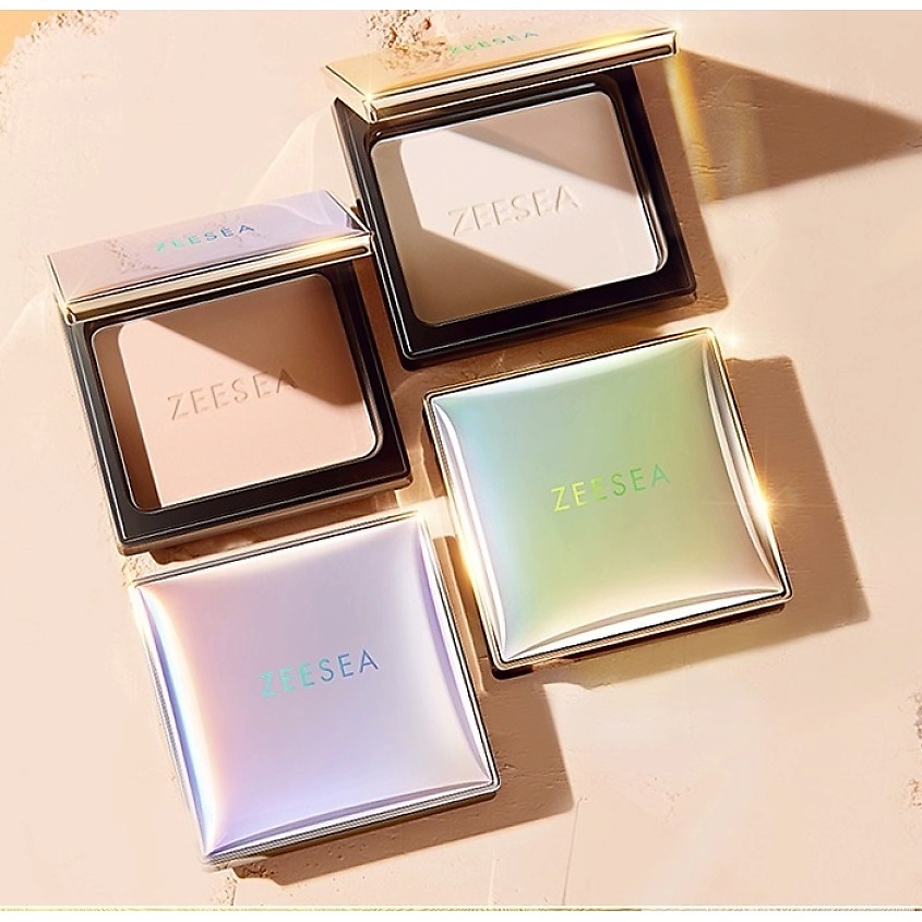 ZEESEA Пудра компактная для жирной, комбинированной и нормальной кожи Refreshing silky powder – фото 3