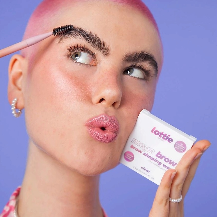 LOTTIE LONDON Воск для укладки бровей Mega Brow Clear – фото 4