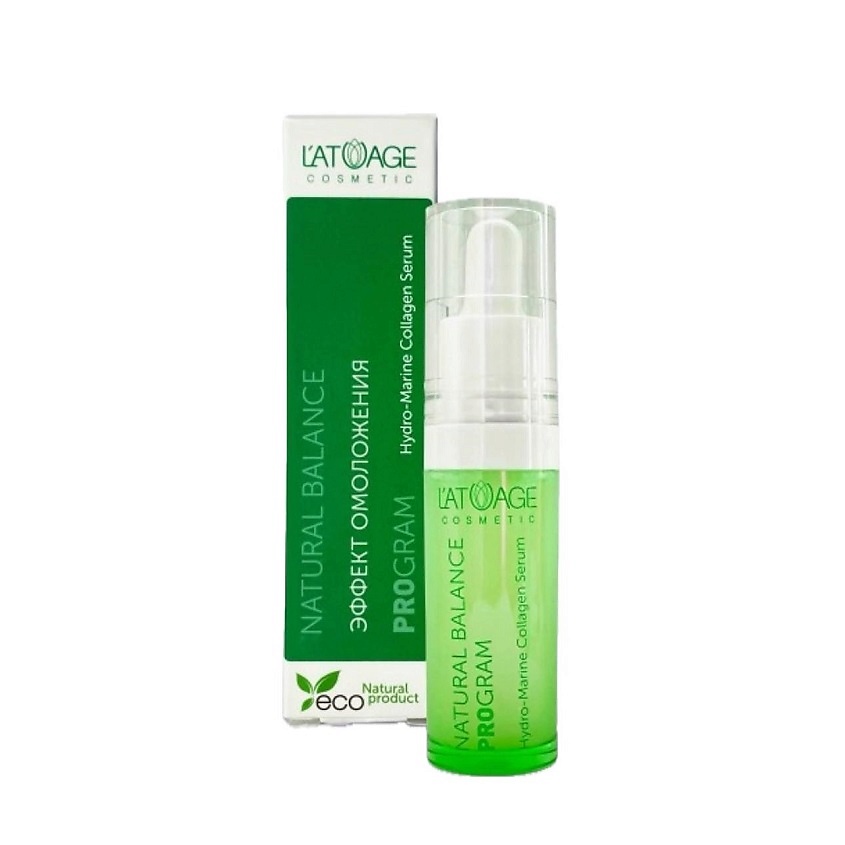 Изображение товара L'ATUAGE COSMETIC Сыворотка для лица Эффект омоложения NBP Pure Skin "Hydro-Marine Collagen Serum", 15г