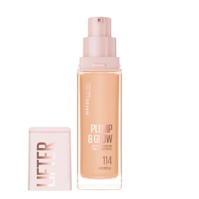 Изображение товара MAYBELLINE Тональный крем Lifter Plump & Glow Foundation, Nº 114