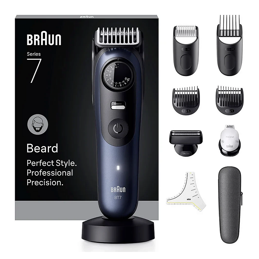 Изображение товара BRAUN Триммер для бороды BT7540, Цвет: Синий