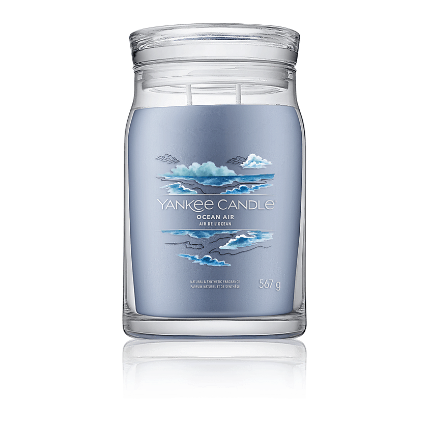 Изображение товара Ароматическая свеча Yankee Candle Ocean Air 567 гр с морским ароматом для уюта