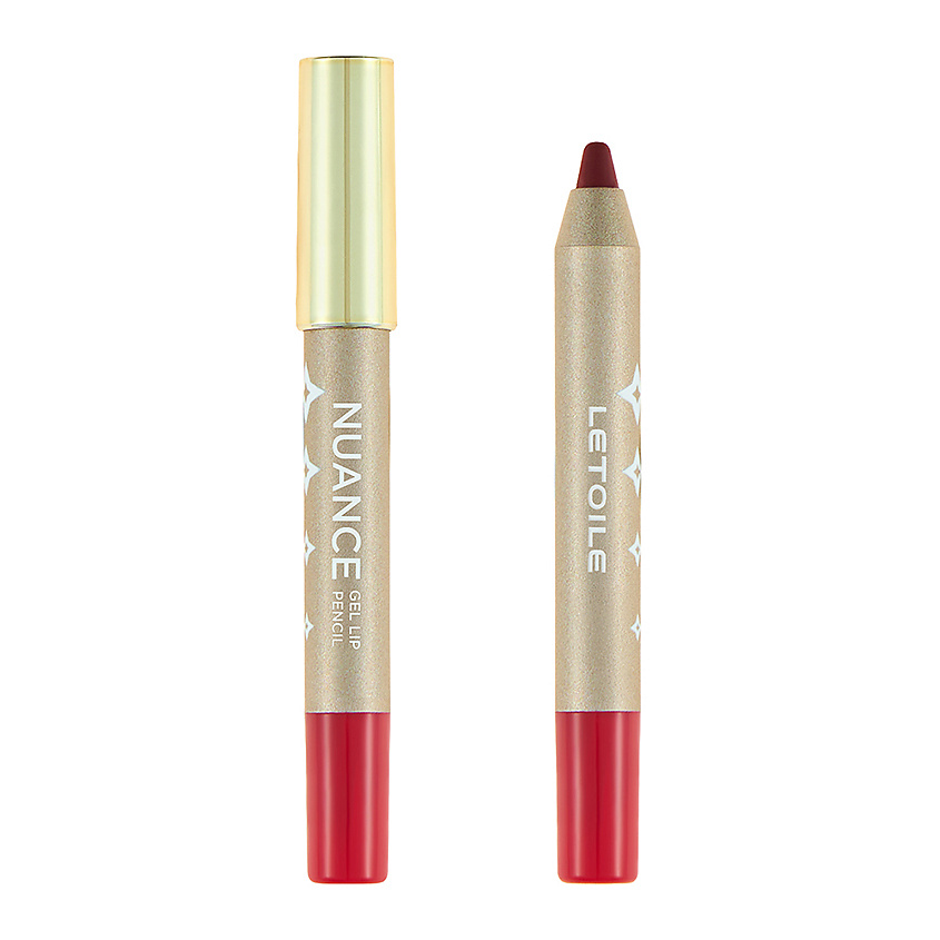 Изображение товара ЛЭТУАЛЬ Мини карандаш для губ NUANCE 009 Cherry Red 0,6 г гелевый для женщин
