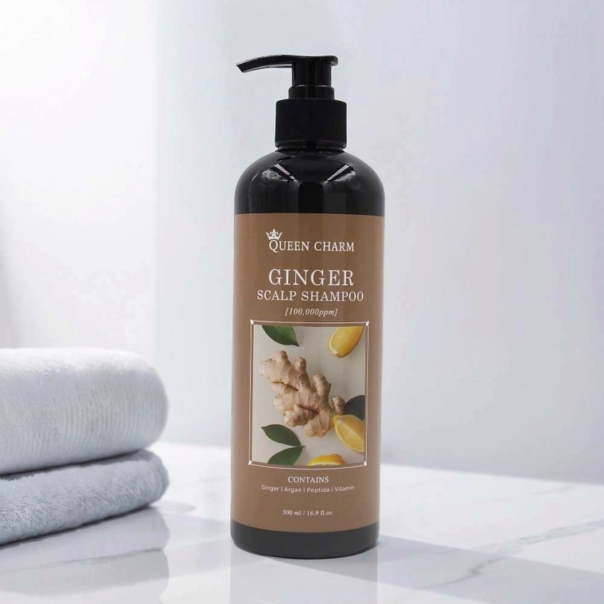 Изображение товара Восстанавливающий шампунь с имбирем 10% для укрепления волос и кожи головы