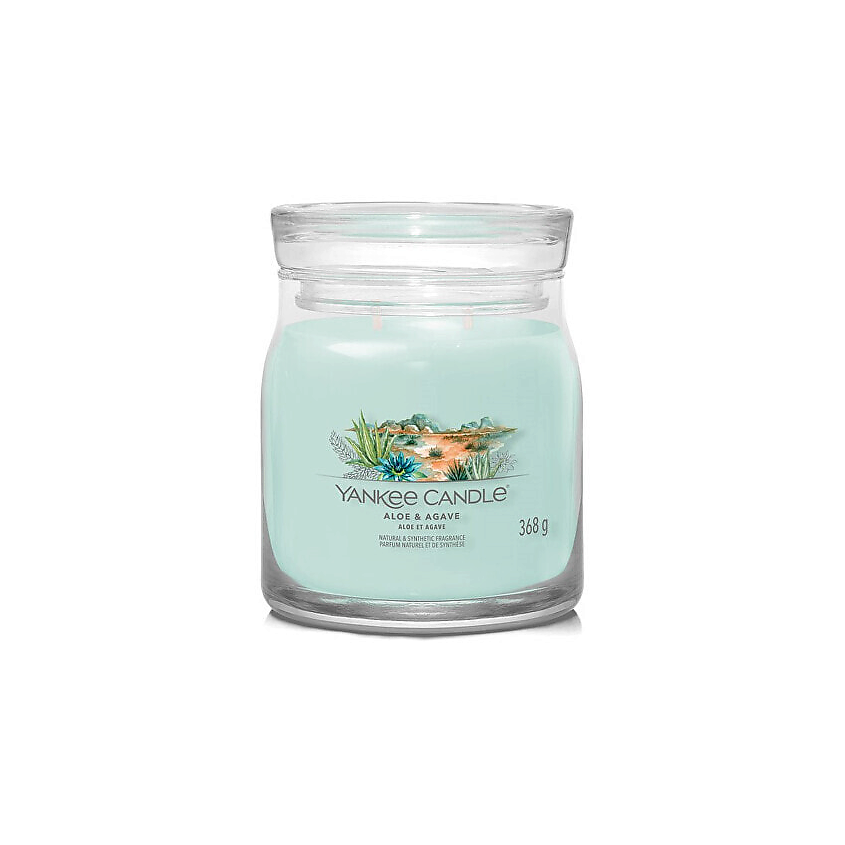 Изображение товара Ароматическая свеча Yankee Candle Aloe & Agave 368 г для дома и расслабления