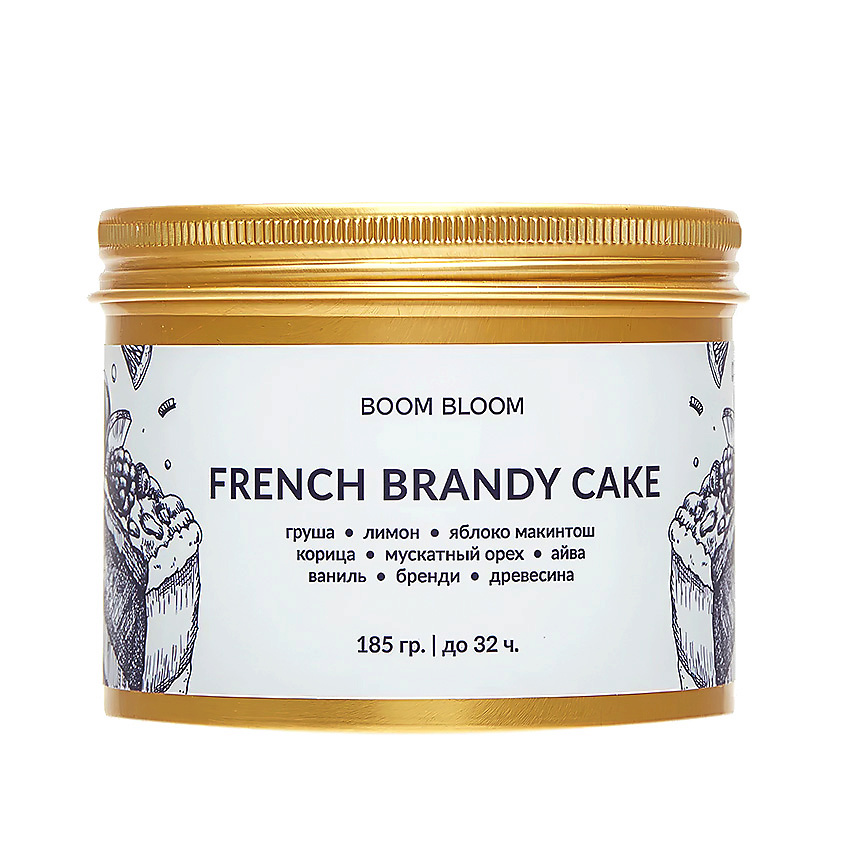 Изображение товара BOOM BLOOM Свеча ароматическая French Brandy Cake185 г