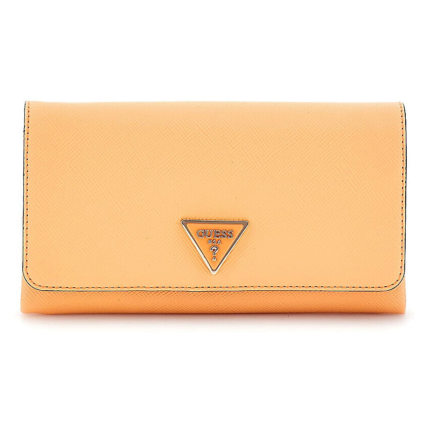 Изображение товара GUESS сумка через плечо Noelle Mini Xbody Flap Bag оранжевая стильная компактная женская