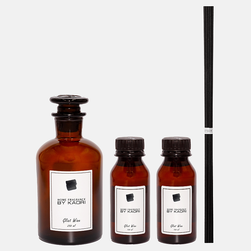 Изображение товара Ароматический диффузор BY KAORI Glint Wine 125 мл набор палочек 10 шт