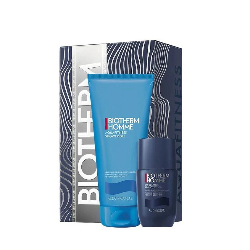 Изображение товара Biotherm Aquafitness набор гель душа + дезодорант 200 мл/75 мл