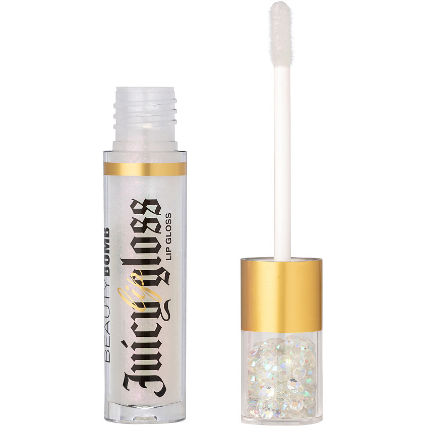 Изображение товара Beauty Bomb Juicy № 01 Diamond Star Блеск для губ прозрачный с розовыми блестками