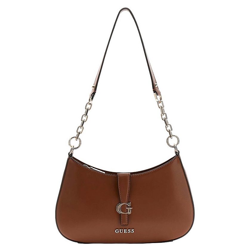 Изображение товара Сумка GUESS Carrie Top Zip Shoulder Bag Коричневая