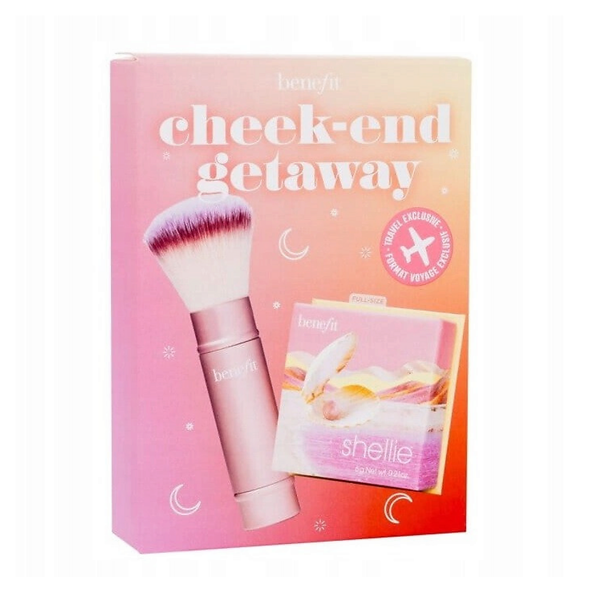 Изображение товара BENEFIT Лимитированный набор Cheek-End Getaway, Кисть + румяна Shellie