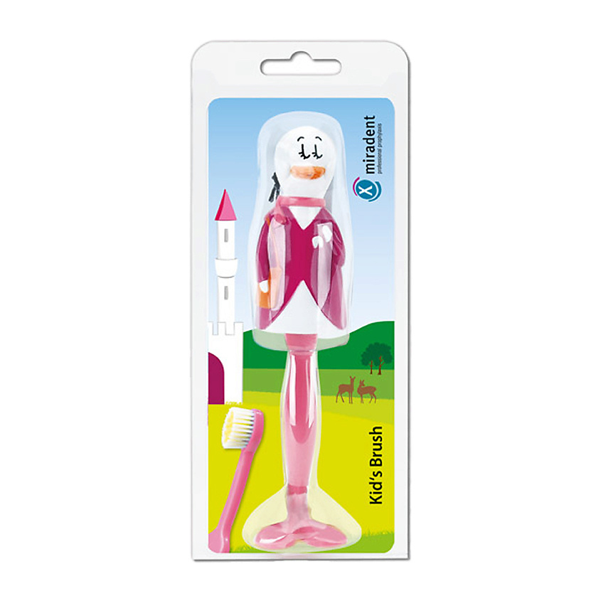 Изображение товара Детская зубная щетка MIRADENT Kid's Brush Duck с защитным футляром для детей 3-12 лет