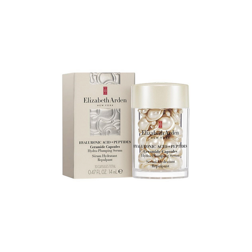 Изображение товара ELIZABETH ARDEN Hyaluronic Acid + Peptide Serum Капсулы для лица увлажнение 30 шт