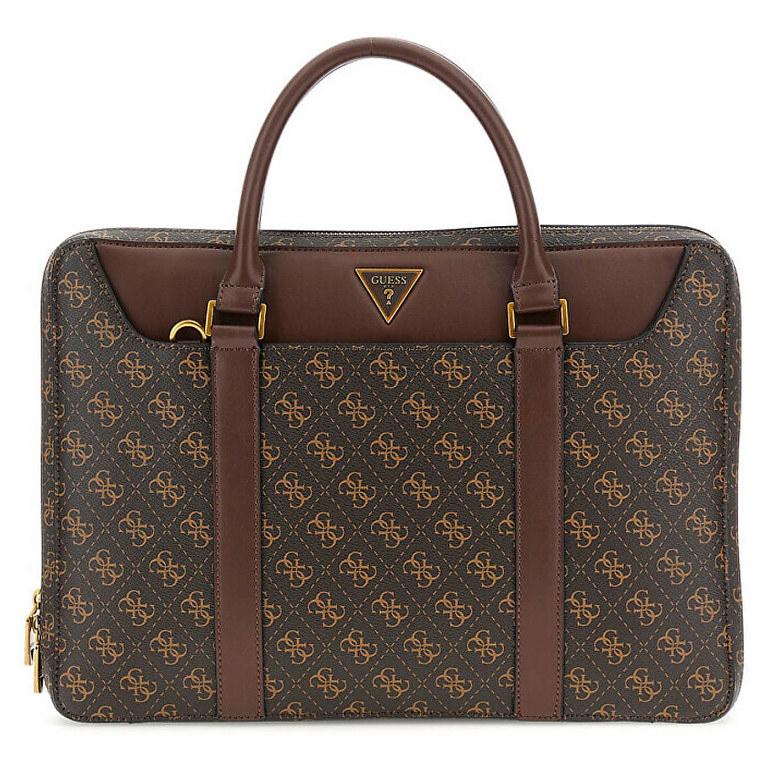 Изображение товара Сумка GUESS Vezzola Коричневая для ноутбука 36x28x4 см