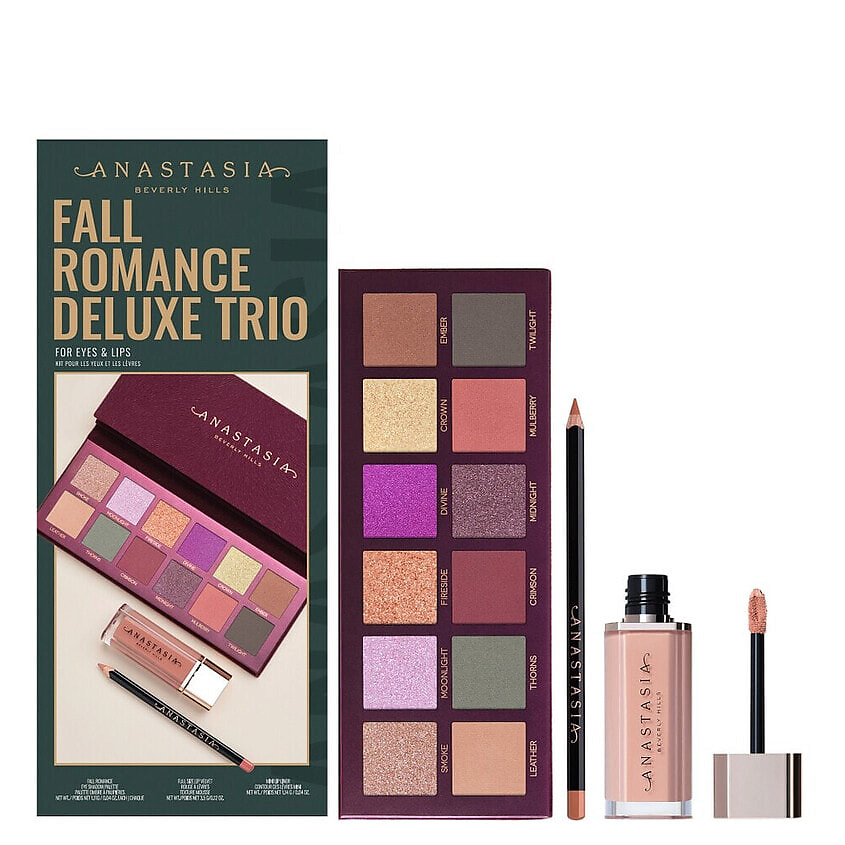 Изображение товара ANASTASIA BEVERLY HILLS Набор косметики для макияжа Fall Romance Deluxe Trio, 3 шт.