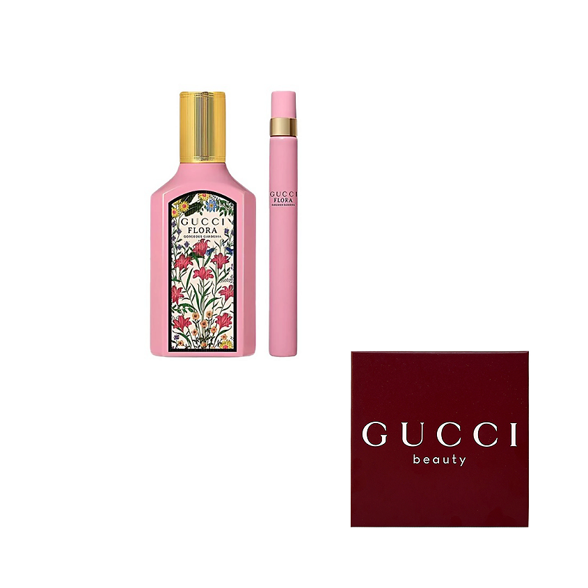 Изображение товара Парфюмерная вода Gucci Flora Gorgeous Gardenia набор 50мл + 10мл мини
