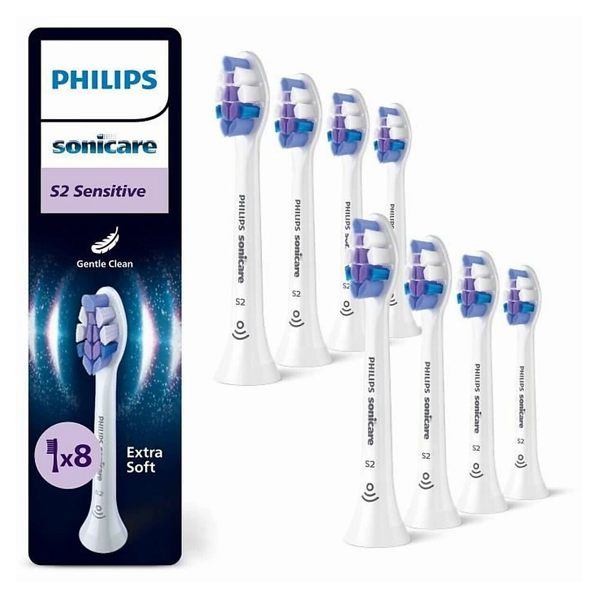 Изображение товара Набор сменных насадок Philips Sonicare Sensitive HX6058/87 8 шт для чувствительных зубов