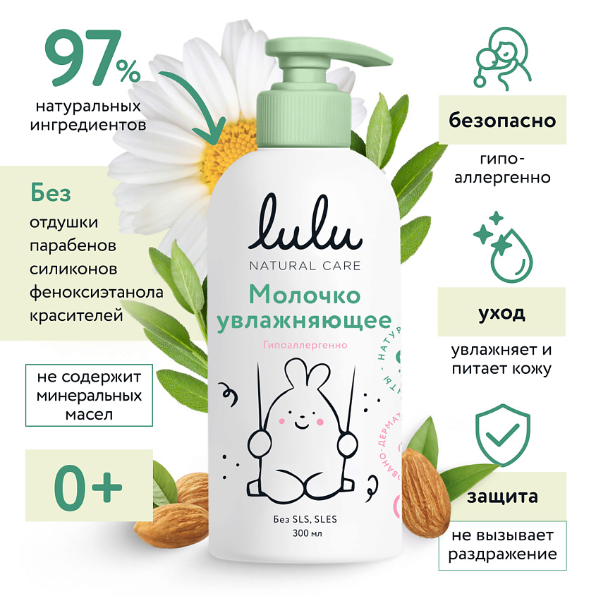Изображение товара LULU Молочко увлажняющее, 300 мл.
