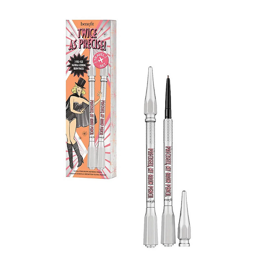 Изображение товара BENEFIT Карандаши для бровей Precisely, My Brow Pencil Duo, 2 шт., оттенок: 03 Warm Light Brown