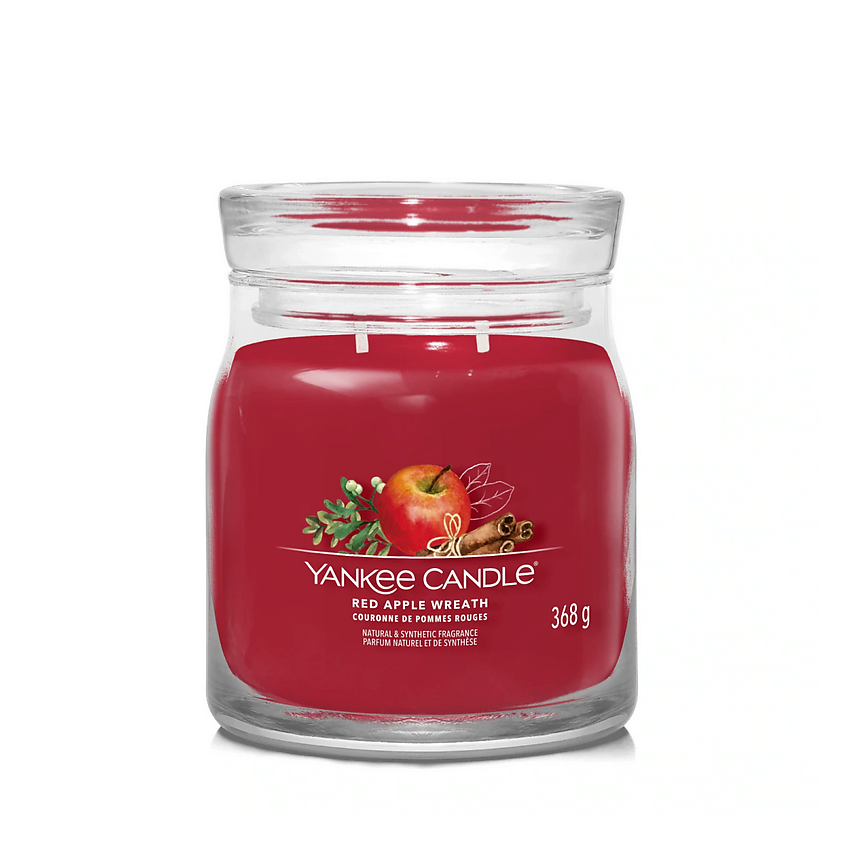 Изображение товара ЯНКИ CANDLE Свеча ароматическая RED APPLE WREATH 368 г праздничный аромат