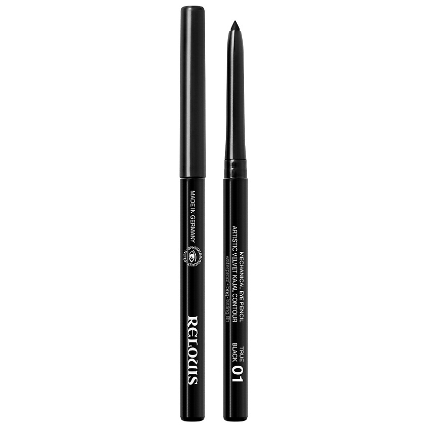 Изображение товара RELOUIS Artistic Velvet Kajal Contour карандаш для глаз 01 черный 0,36 г