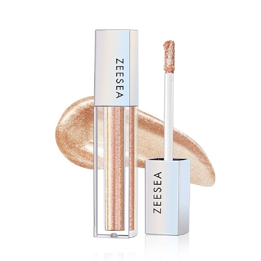 Изображение товара ZEESEA Тени для век кремовые Glitter Liquid eye shadow, № 02 Райский Сад, 0,28 г