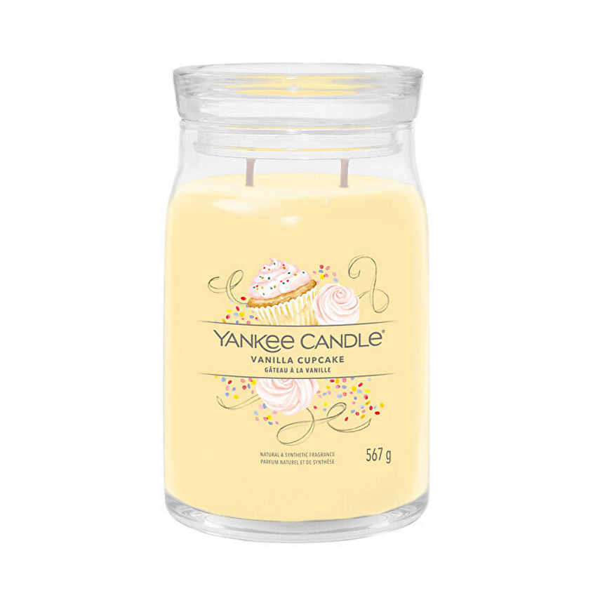Изображение товара Ароматическая свеча Yankee Candle Vanilla Cupcake 567 г - уют и сладость