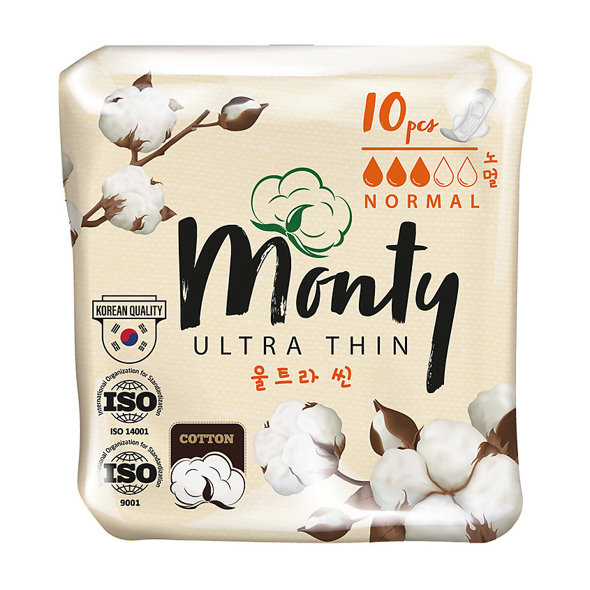 Изображение товара MONTY Женские гигиенические прокладки ULTRA THIN NORMAL PLUS, 1 шт. Изображение товара MONTY Женские гигиенические прокладки ULTRA THIN NORMAL PLUS, 1 шт.