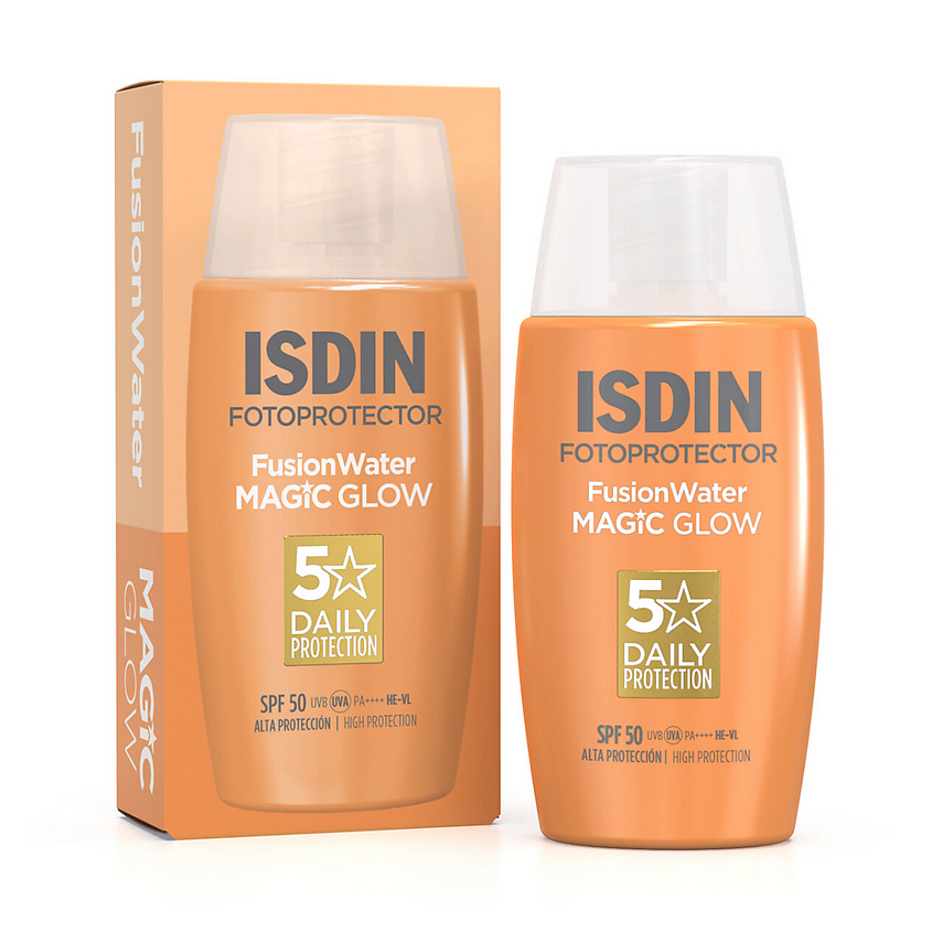 Изображение товара ISDIN Солнцезащитный флюид Fusion Water Magic Glow SPF50 50 мл для лица женщин