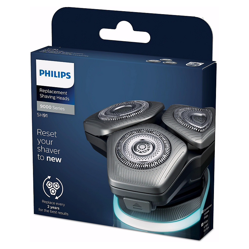 Изображение товара PHILIPS Сменные головки для электробритвы Series 9000 SH91/50, Цвет: серебряный