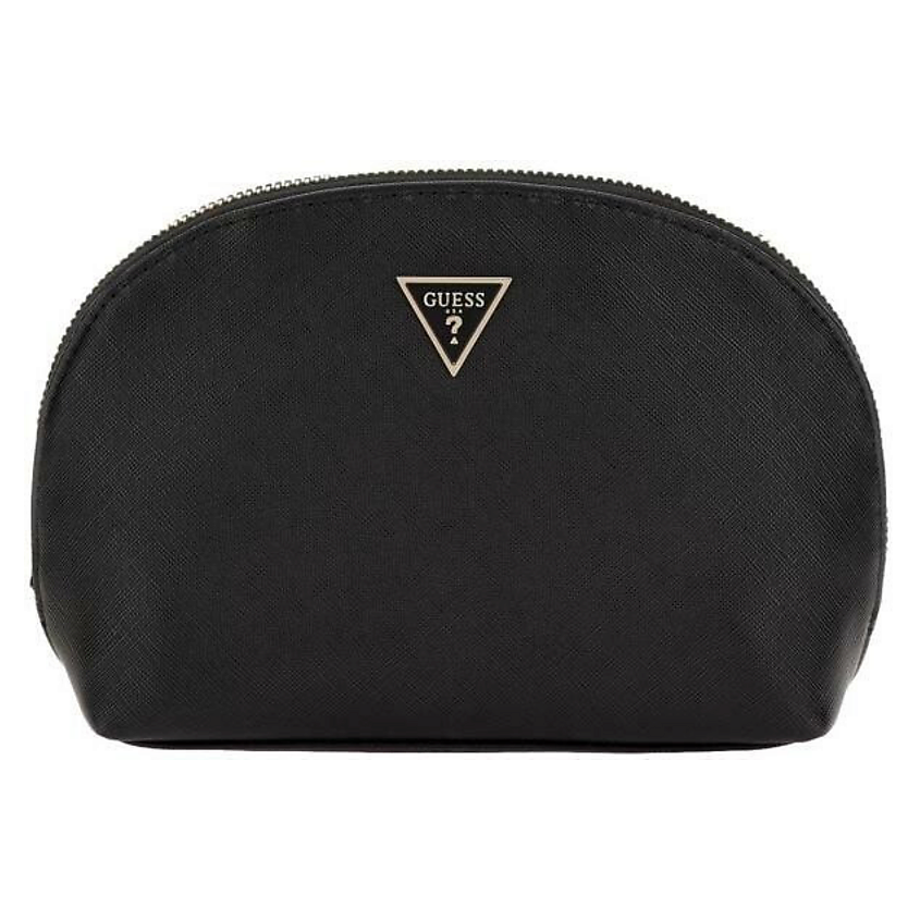 Изображение товара Женская косметичка GUESS Dome черная стильный и объемный аксессуар для хранения