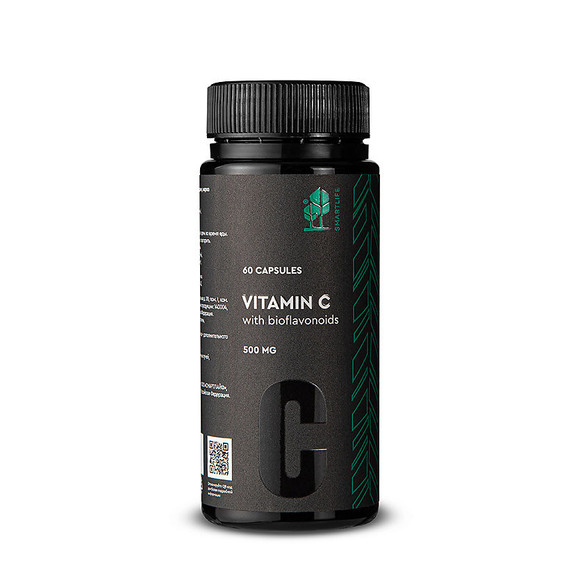 Изображение товара SMARTLIFE Витамин С с биофлавоноидами 500 мг Vitamin C, 60 шт