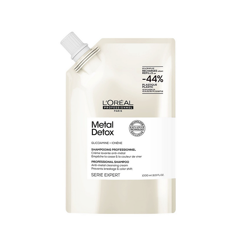 Изображение товара L'OREAL PROFESSIONNEL L'Oreal Professionnel Профессиональный шампунь Metal Detox Shampoo Refill, 1000 мл