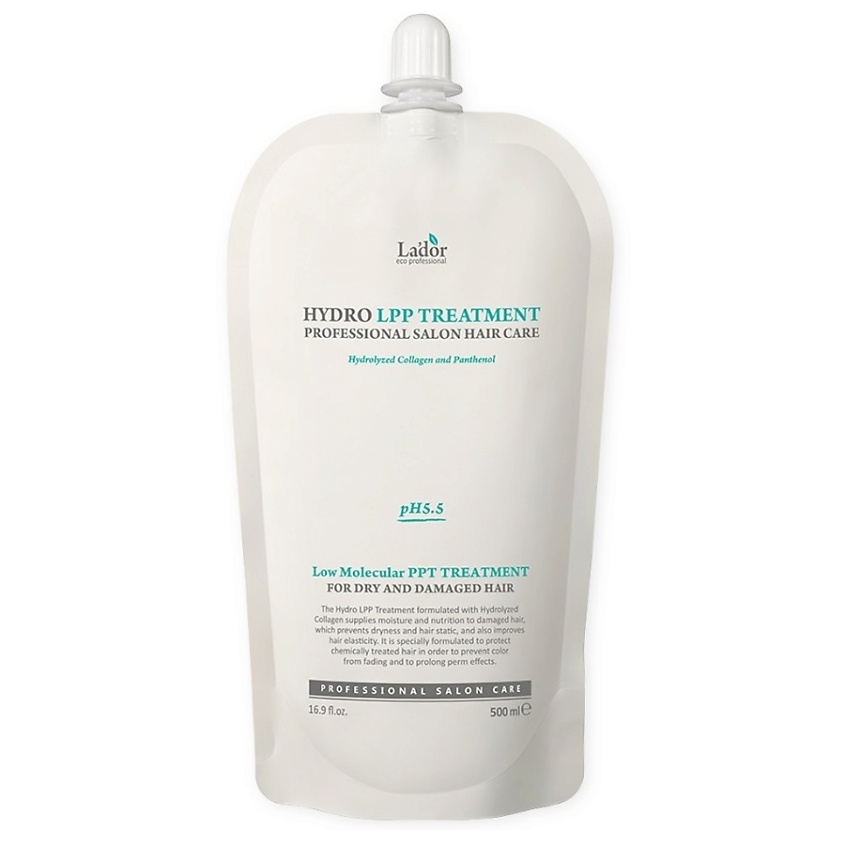 Изображение товара LADOR Восстанавливающая и увлажняющая маска для поврежденных волос Hydro LPP Treatment 500 мл
