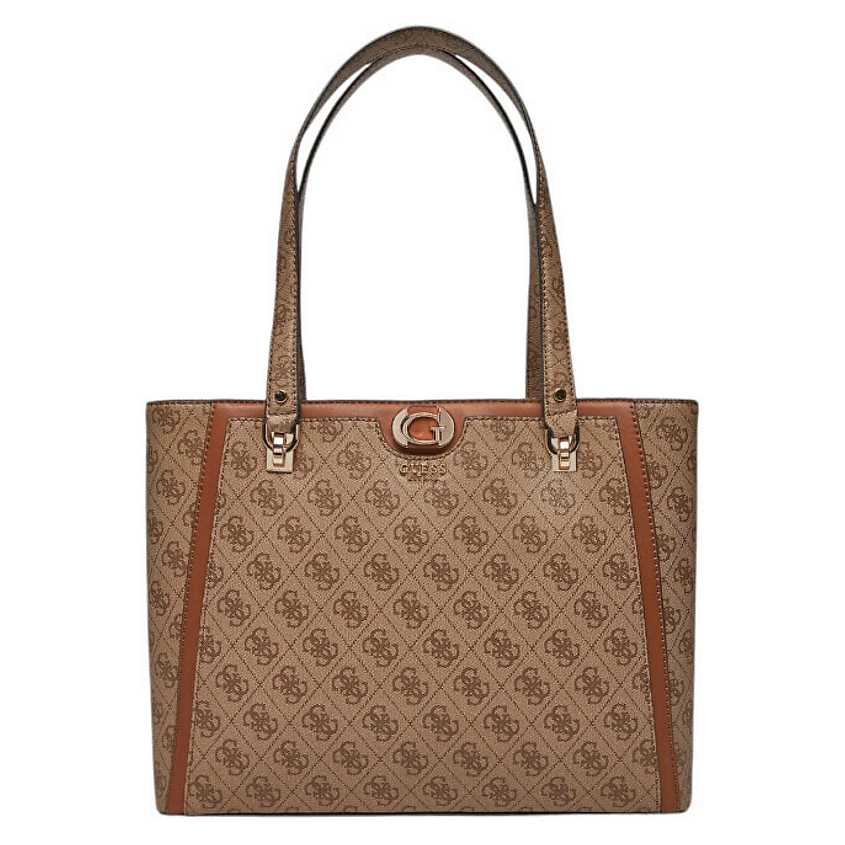 Изображение товара GUESS Сумка Monogram Classic Tote, Цвет: Коричневый