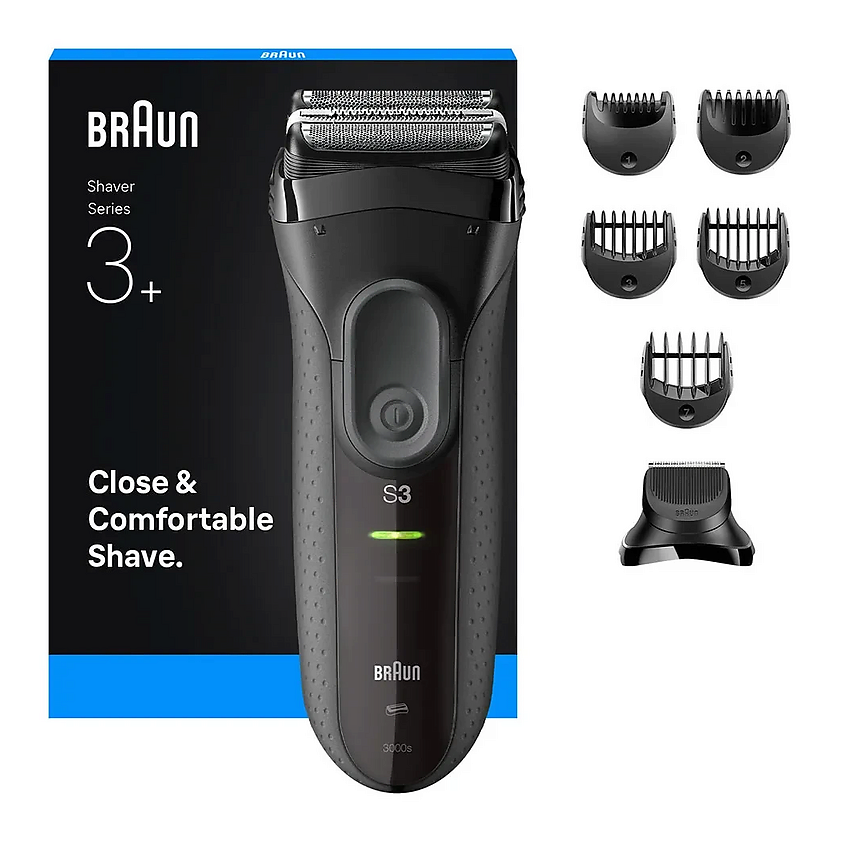 Изображение товара BRAUN Электробритва Series 3+ Electric Shaver 3000BT766, Цвет: Черный Изображение товара BRAUN Электробритва Series 3+ Electric Shaver 3000BT766, Цвет: Черный