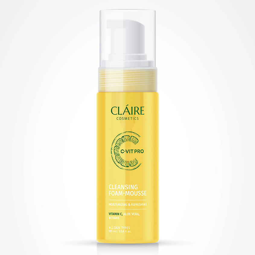 Изображение товара CLAIRE BY DILIS Пенка-мусс для умывания очищающая C-VIT PRO, 1 шт.