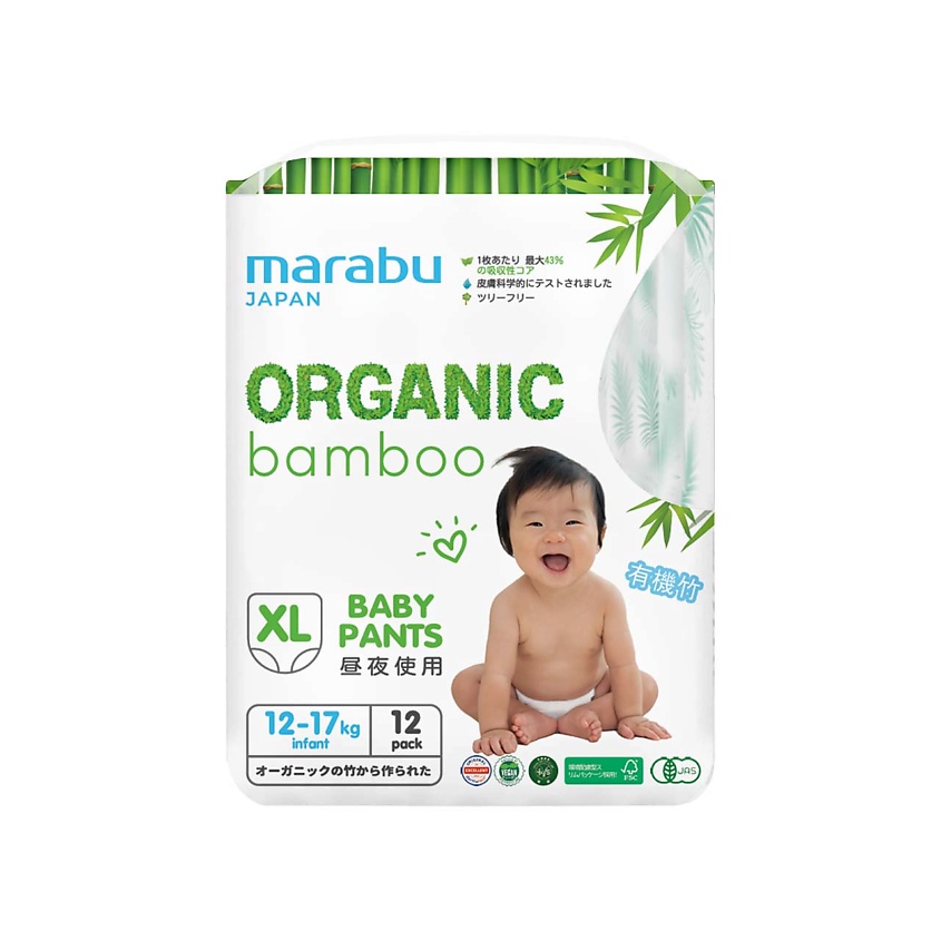 Изображение товара MARABU Подгузники-трусики Marabu Organic bamboo, 1 шт.