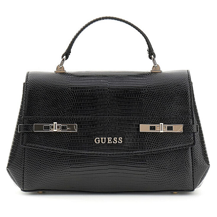 Изображение товара Сумка GUESS Melinda Animal-Print Handbag Черная