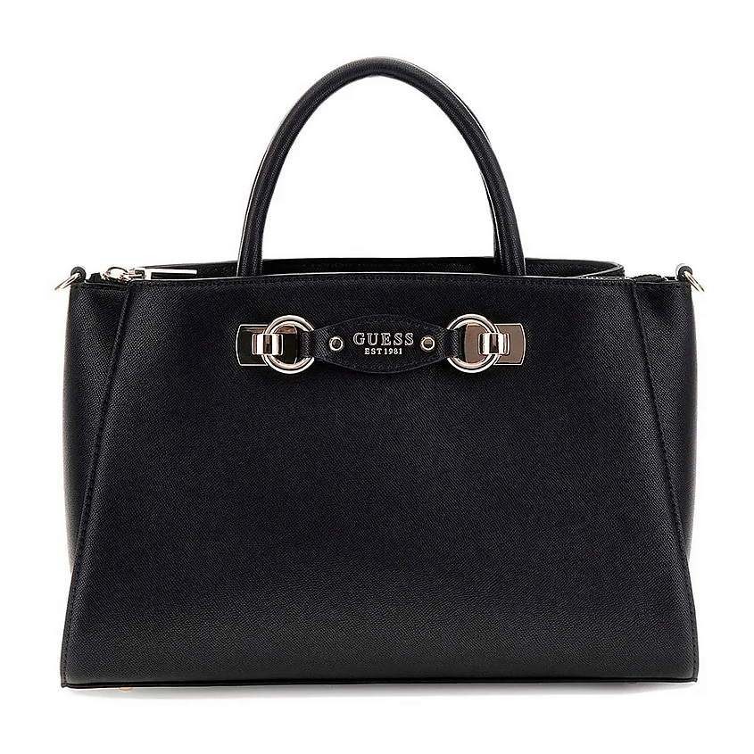 Изображение товара GUESS Сумка на плечо Mimina Girlfriend Satchel, Состав: Черный