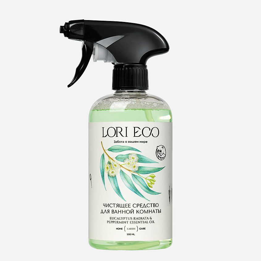 Изображение товара LORI ECO ЗАБОТА О ВАШЕМ МИРЕ Чистящее средство для ванной с эфирным маслом Эвкалипт и Мята, 500 мл