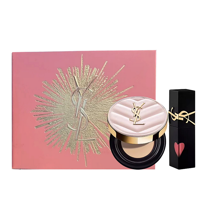 Изображение товара YVES SAINT LAURENT Кушон Touche Eclat + Жидкая помада The Inks Blurring, №610 + №B10