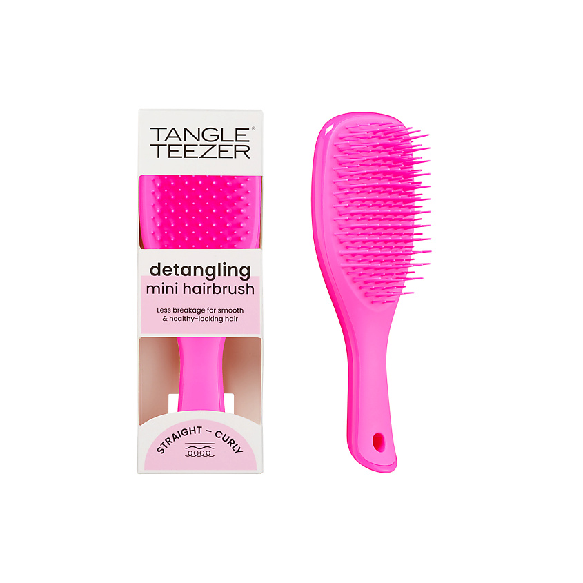 Изображение товара The Ultimate Detangler Mini Runway Pink — компактная расческа Tangle Teezer