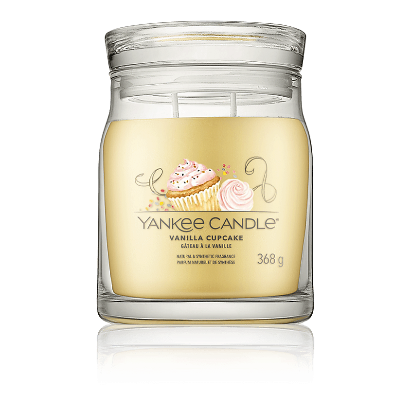 Изображение товара Ароматическая свеча Yankee Candle Vanilla Cupcake 368 гр коллекция Signature