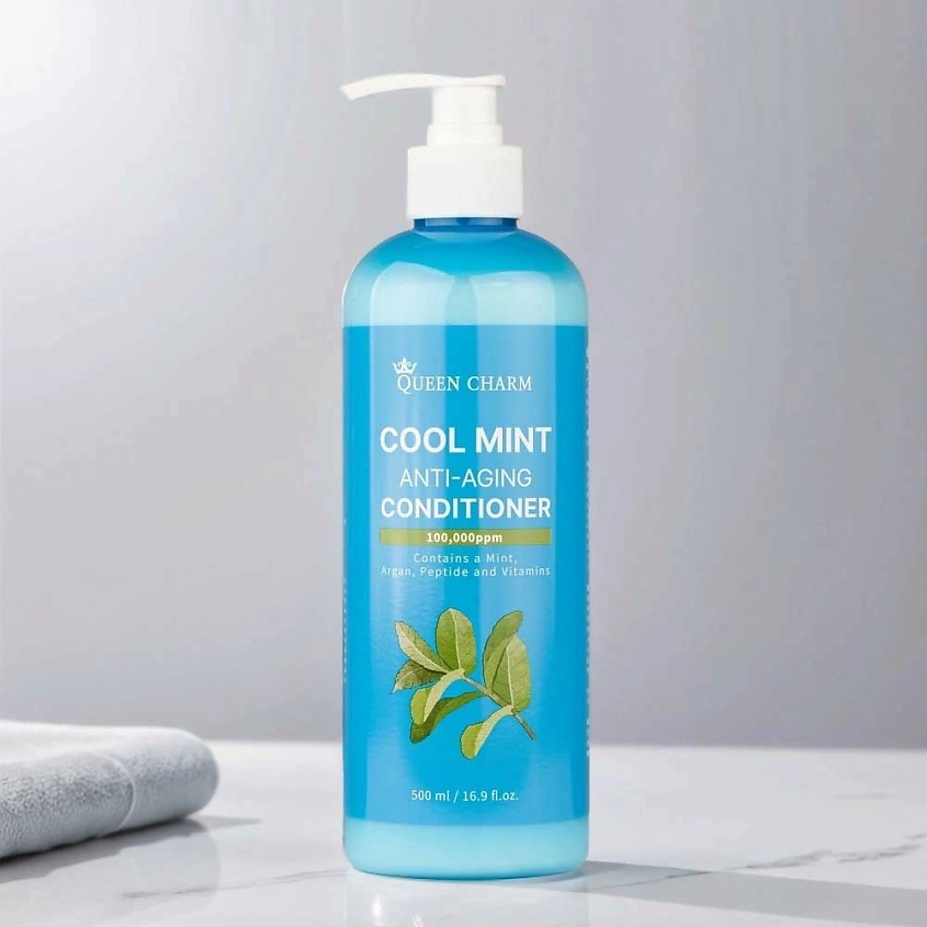 Изображение товара Освежающий кондиционер для волос с мятой QUEEN CHARM COOL MINT ANTI-AGING 1 шт