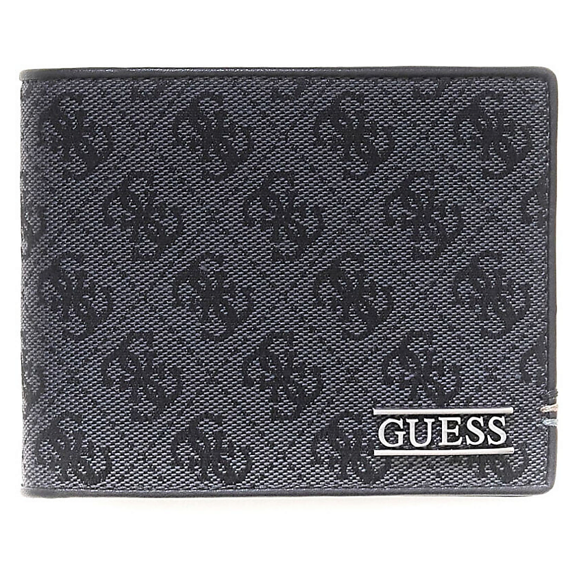 Изображение товара GUESS Кошелек Milano мужской из полиуретана с логотипами и отсеком для монет Изображение товара GUESS Кошелек Milano мужской из полиуретана с логотипами и отсеком для монет
