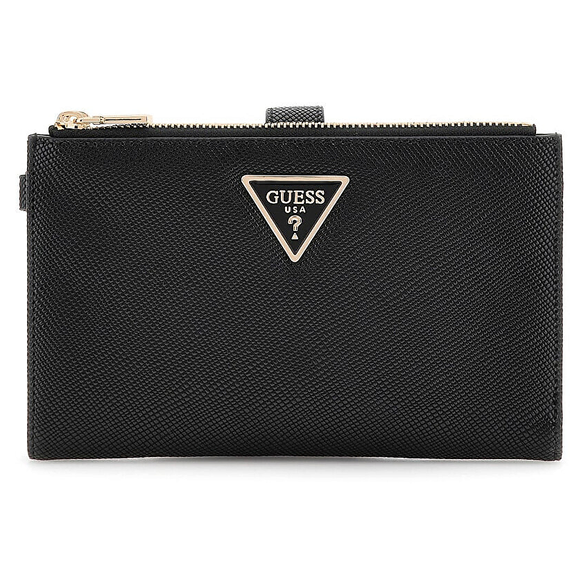 Изображение товара Кошелек GUESS Laurel Saffiano женский черный стильный компактный
