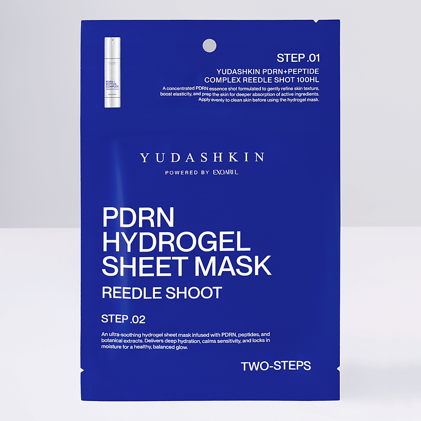 Изображение товара YUDASHKIN Двухэтапная гидрогелевая маска с пептидами и PDRN для увлажнения и укрепления кожи
